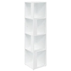 Armadio Angolare Bianco 33x33x132 cm in Truciolato