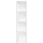 Armadio Angolare Bianco 33x33x132 cm in Truciolato