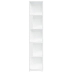 Armadio Angolare Bianco 33x33x164,5 cm in Truciolato