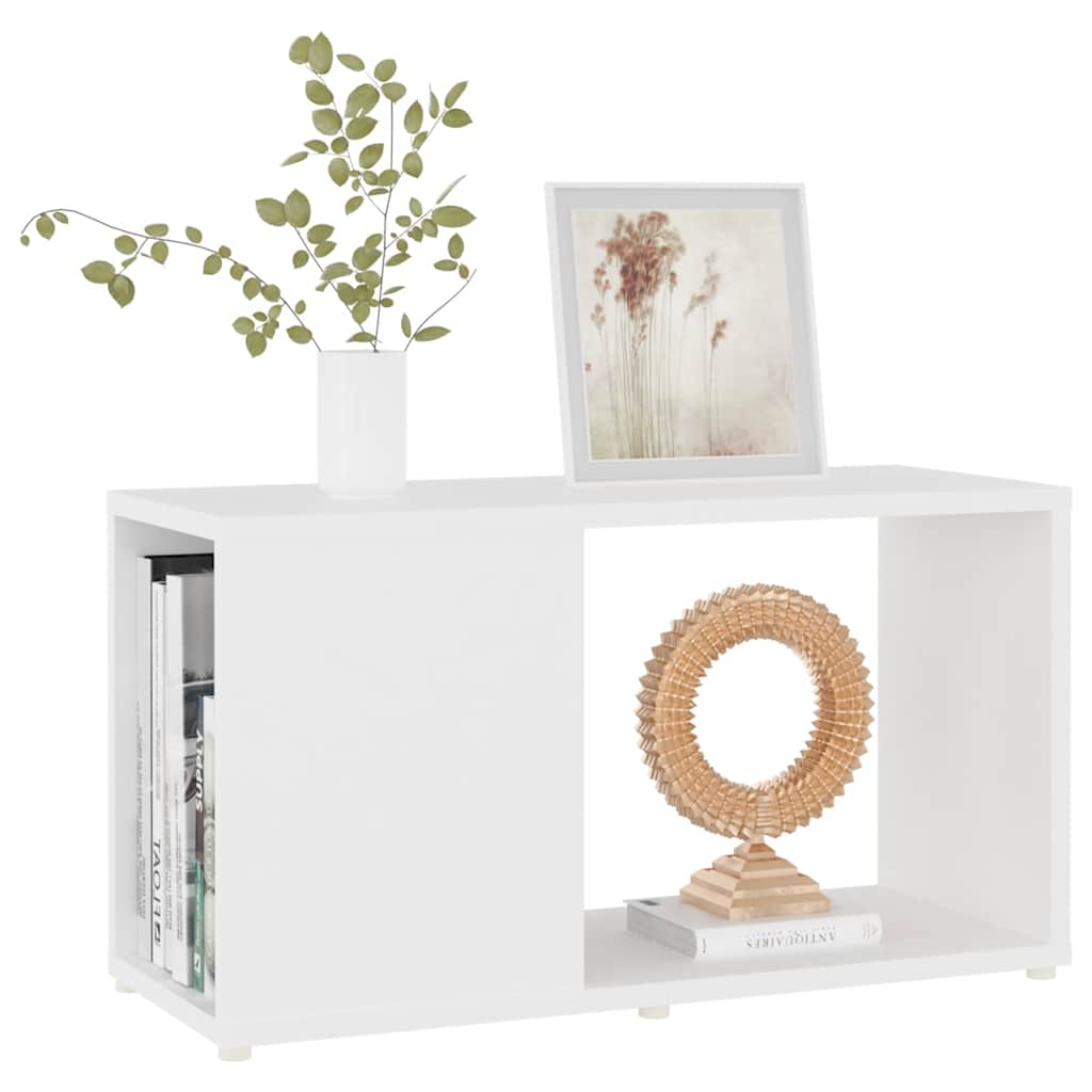 Mobile Porta TV Bianco 60x24x32 cm in Legno Multistrato