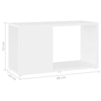 Mobile Porta TV Bianco 60x24x32 cm in Legno Multistrato