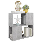 Libreria Grigio Cemento 60x24x63 cm in Truciolato