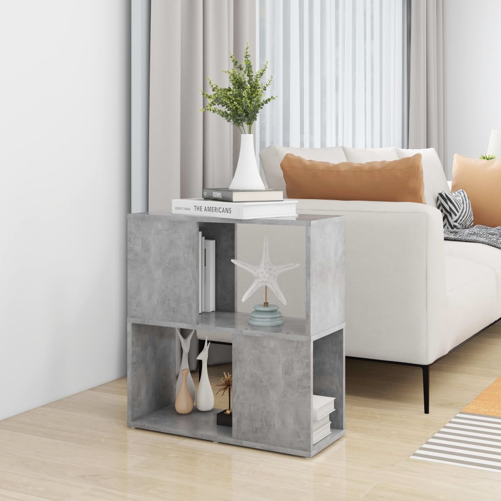 Libreria Grigio Cemento 60x24x63 cm in Truciolato