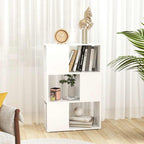 Libreria/Divisorio Bianco 60x24x96 cm in Legno Multistrato