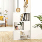 Libreria/Divisorio Bianco 60x24x96 cm in Legno Multistrato