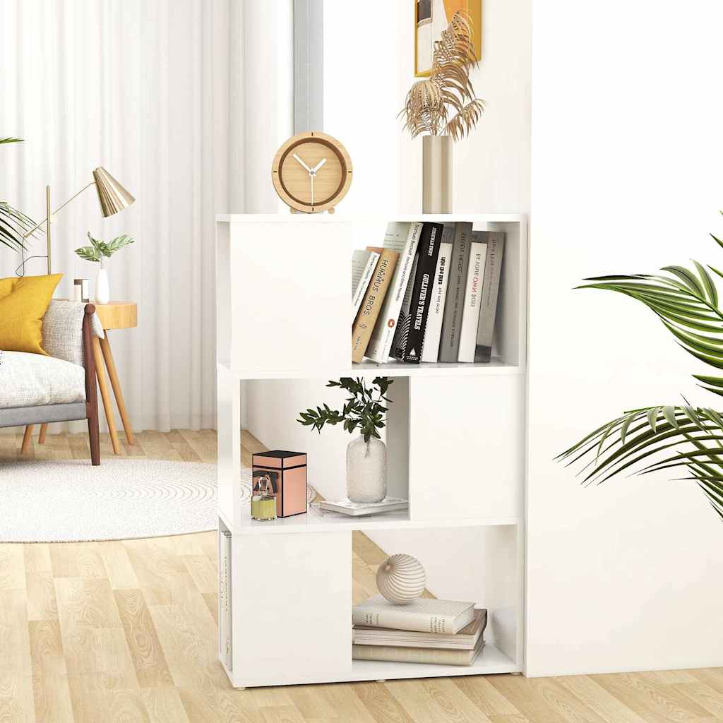 Libreria/Divisorio Bianco 60x24x96 cm in Legno Multistrato