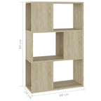 Libreria/Divisorio Rovere Sonoma 60x24x94 cm in Truciolato
