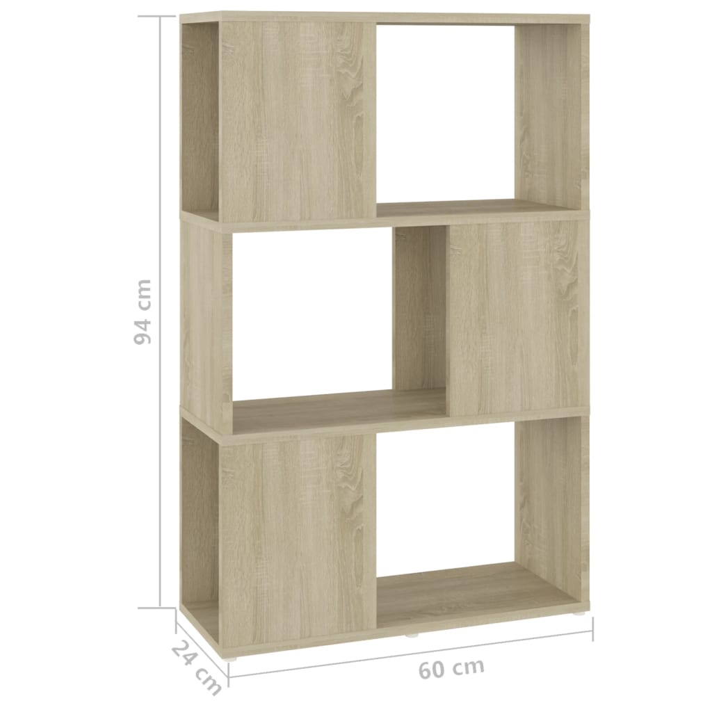 Libreria/Divisorio Rovere Sonoma 60x24x94 cm in Truciolato
