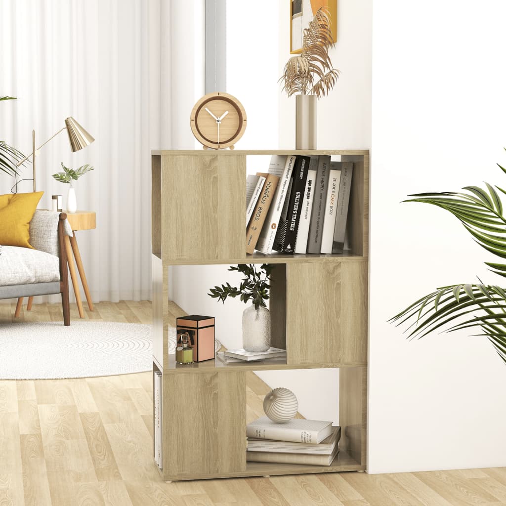 Libreria/Divisorio Rovere Sonoma 60x24x94 cm in Truciolato