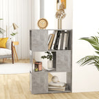 Libreria/Divisorio Grigio Cemento 60x24x94 cm in Truciolato