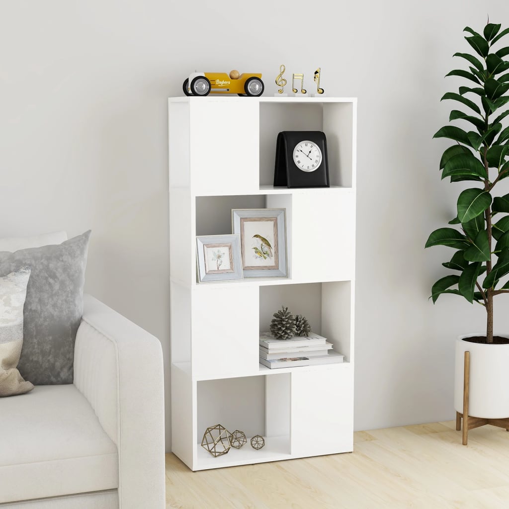 Libreria/Divisorio Bianco 60x24x124,5 cm in Truciolato