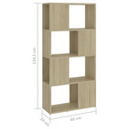 Libreria/Divisorio Rovere Sonoma 60x24x124,5 cm in Truciolato