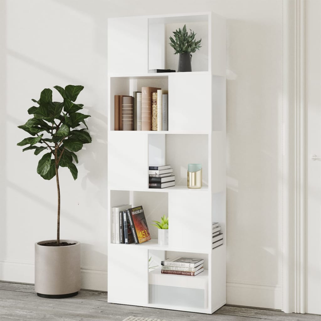 Libreria/Divisorio Bianco 60x24x155 cm in Truciolato