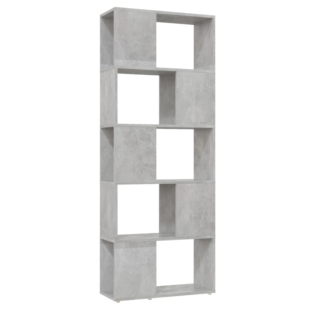 Libreria/Divisorio Grigio Cemento 60x24x155 cm