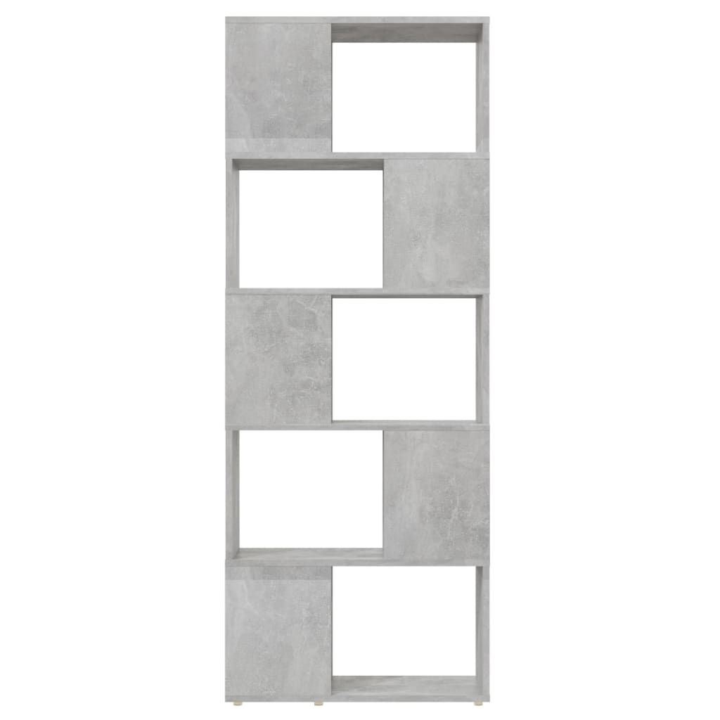 Libreria/Divisorio Grigio Cemento 60x24x155 cm