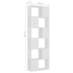 Libreria/Divisorio Bianco 60x24x186 cm