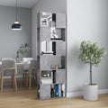 Libreria/Divisorio Grigio Cemento 60x24x186 cm in Truciolato