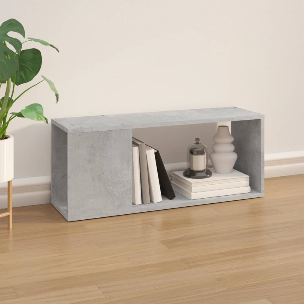 Mobile TV Grigio Cemento 80x24x32 cm in Truciolato