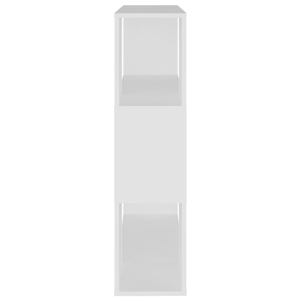 Libreria/Divisorio Bianco 80x24x94 cm in Legno Multistrato