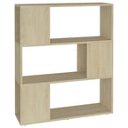 Libreria/Divisorio Rovere Sonoma 80x24x94 cm in Truciolato