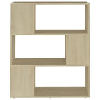 Libreria/Divisorio Rovere Sonoma 80x24x94 cm in Truciolato