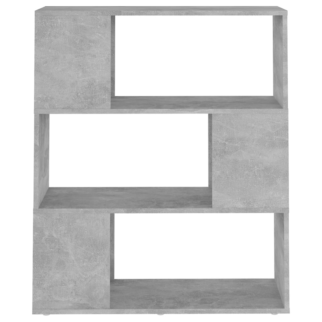Libreria/Divisorio Grigio Cemento 80x24x94 cm in Truciolato