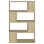 Libreria/Divisorio Rovere Sonoma 80x24x124,5 cm in Truciolato