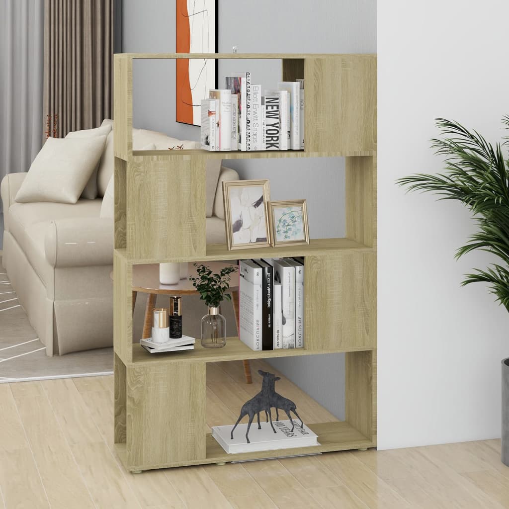 Libreria/Divisorio Rovere Sonoma 80x24x124,5 cm in Truciolato