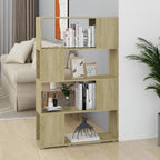 Libreria/Divisorio Rovere Sonoma 80x24x124,5 cm in Truciolato