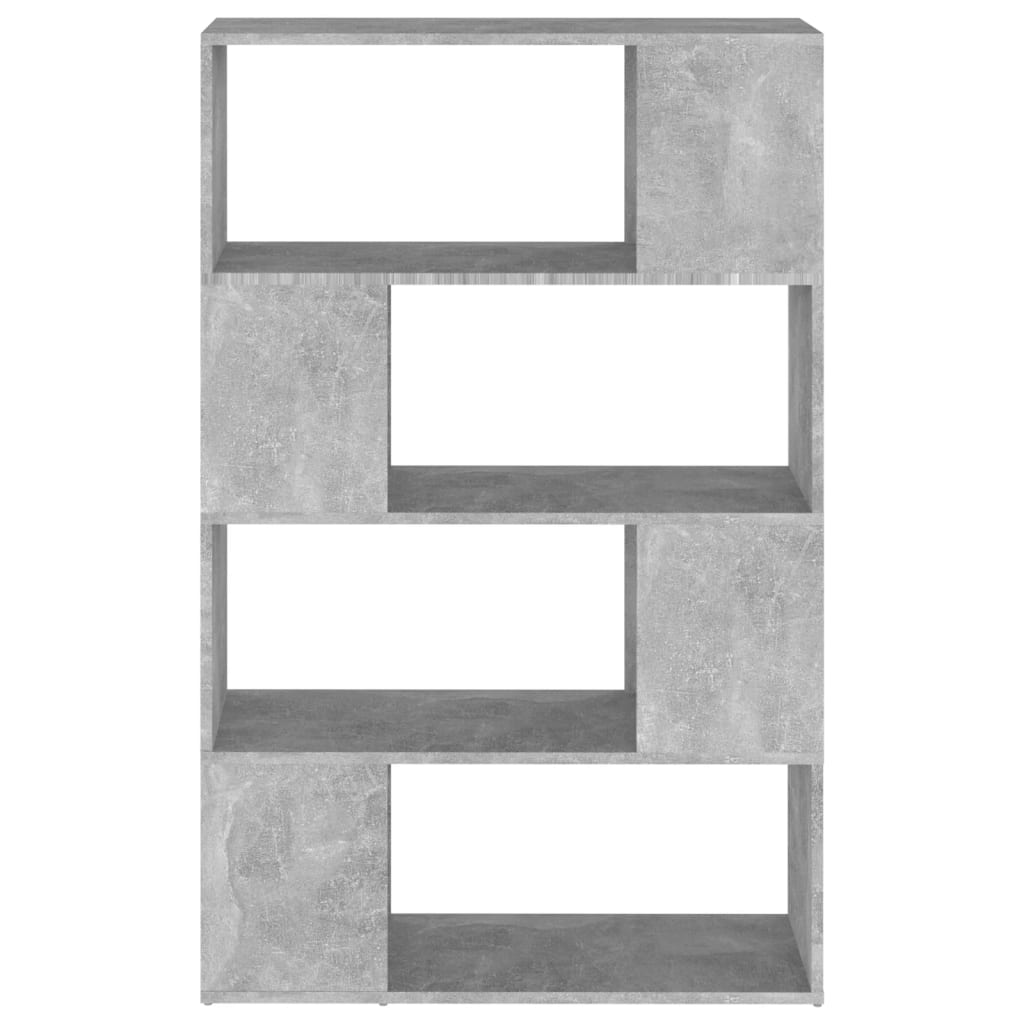 Libreria/Divisorio Grigio Cemento 80x24x124,5 cm in Truciolato