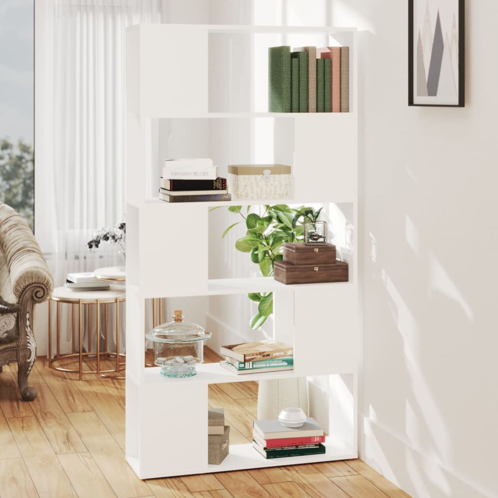 Libreria/Divisorio Bianco 80x24x155 cm in Truciolato