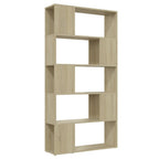 Libreria Divisorio Rovere Sonoma 80x24x155 cm in Truciolato
