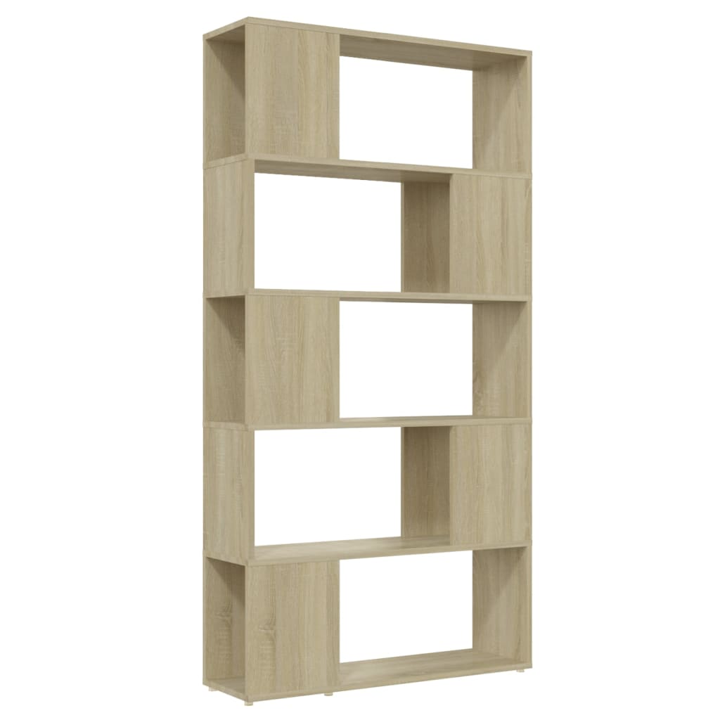 Libreria Divisorio Rovere Sonoma 80x24x155 cm in Truciolato