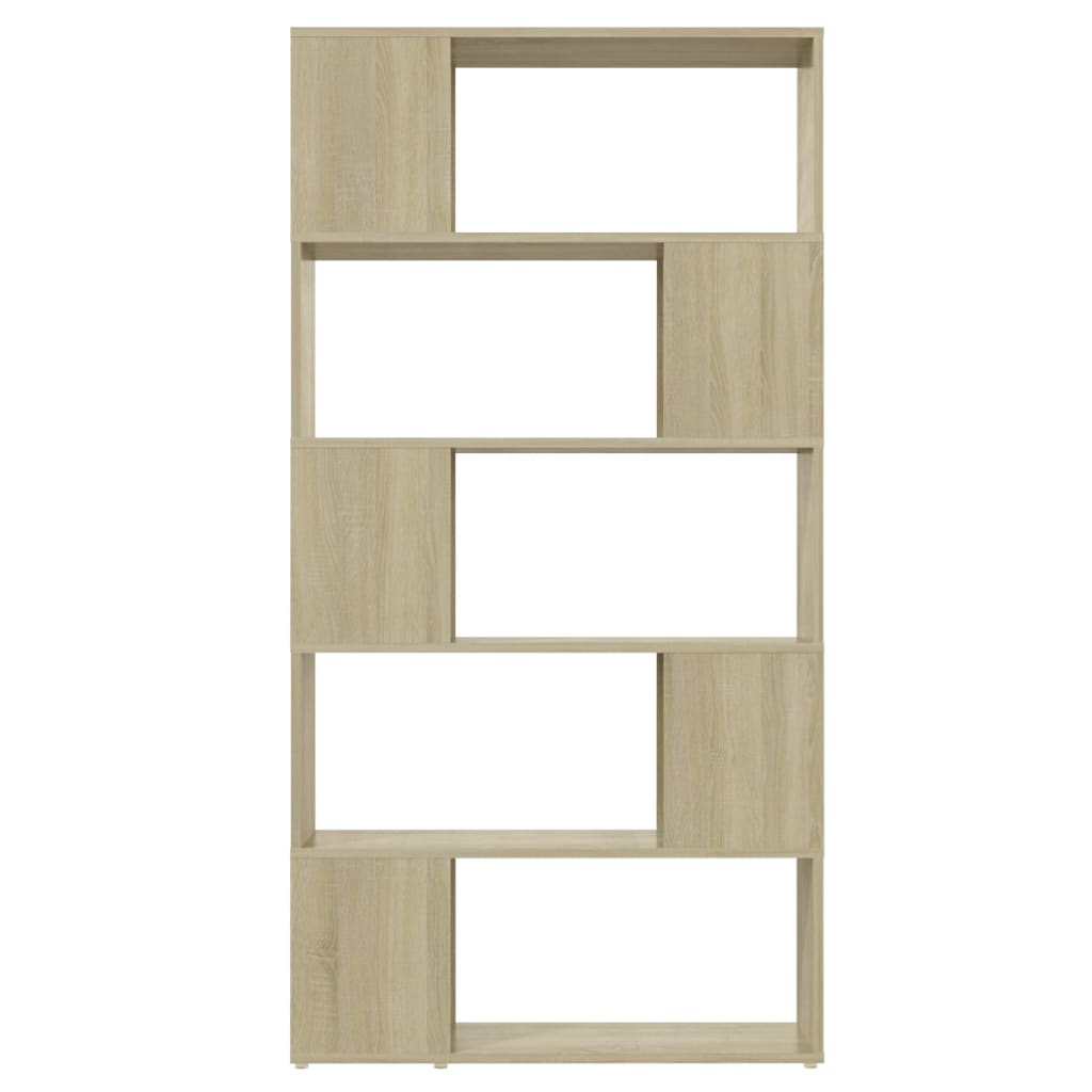 Libreria Divisorio Rovere Sonoma 80x24x155 cm in Truciolato