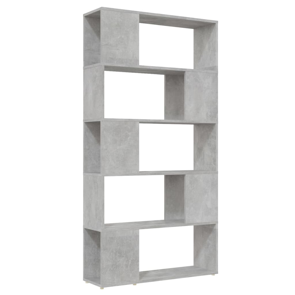 Libreria/Divisorio Grigio Cemento 80x24x155 cm in Truciolato