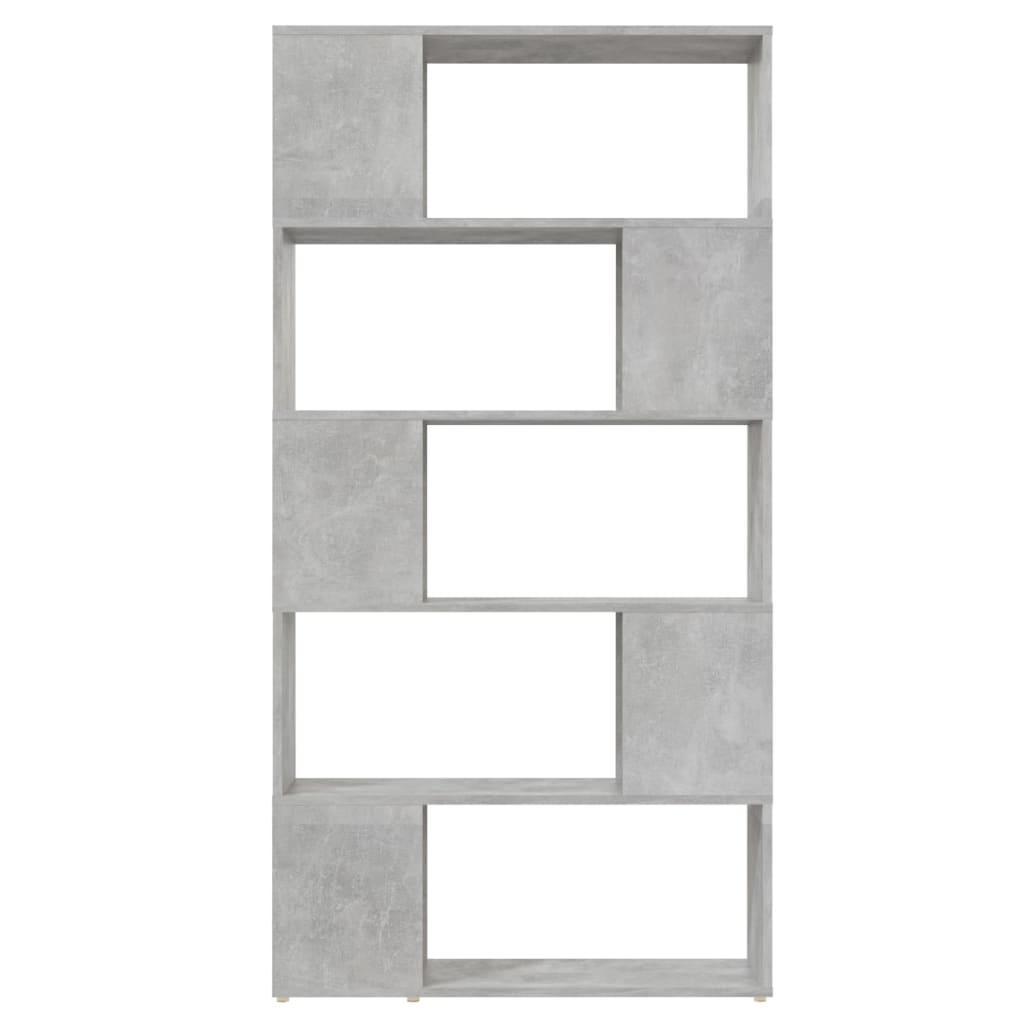 Libreria/Divisorio Grigio Cemento 80x24x155 cm in Truciolato