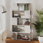 Libreria/Divisorio Grigio Cemento 80x24x155 cm in Truciolato