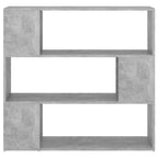 Libreria/Divisorio Grigio Cemento 100x24x94 cm