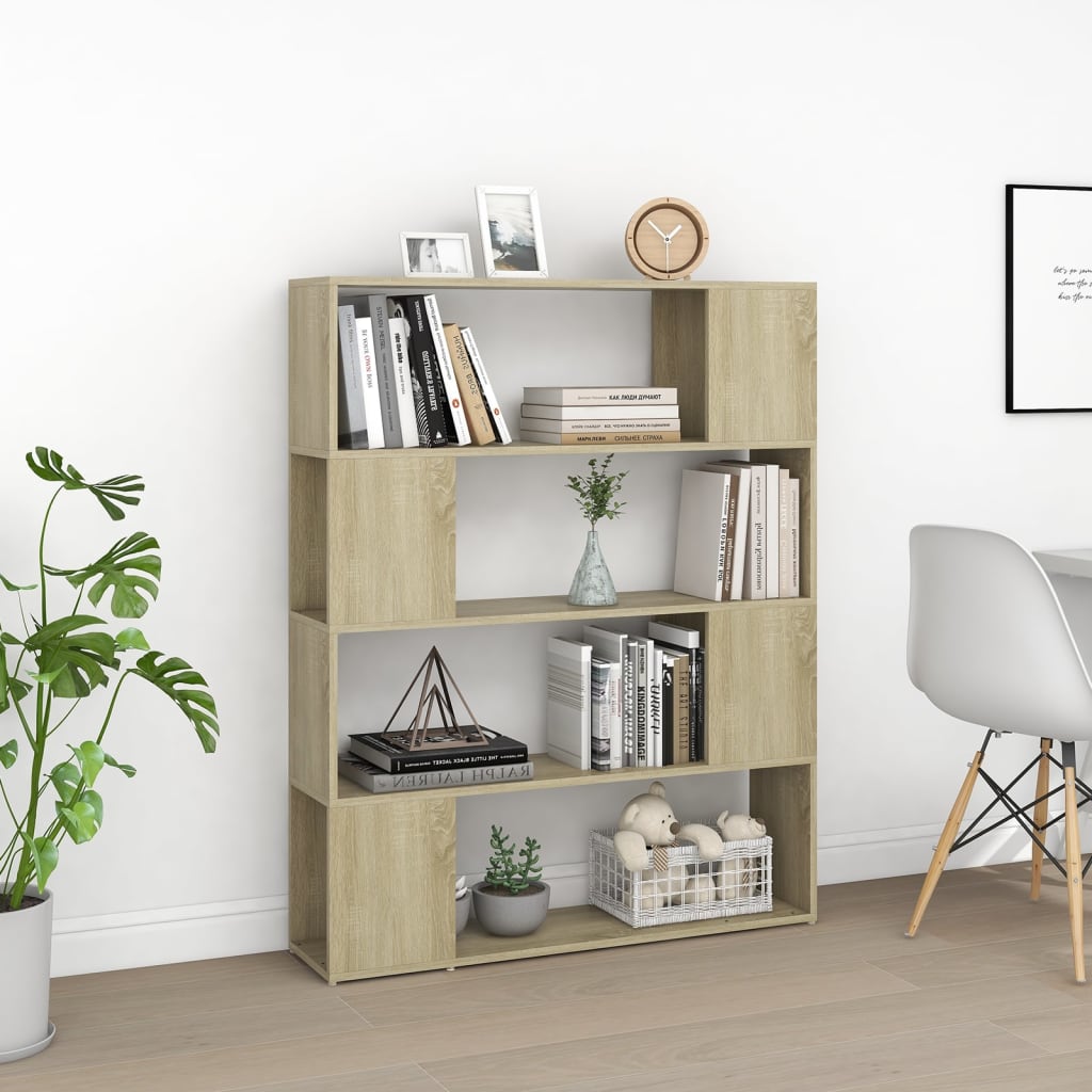 Libreria/Divisorio Rovere Sonoma 100x24x124 cm