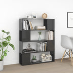 Libreria/Divisorio Grigio Lucido 100x24x124 cm