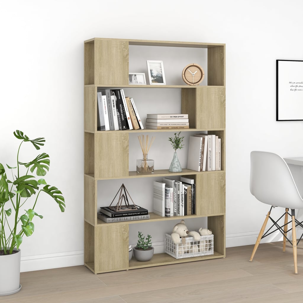 Libreria/Divisorio Rovere Sonoma 100x24x155 cm in Truciolato