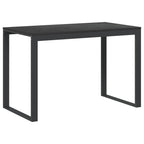 Scrivania per Computer Nera 110x60x73 cm in Legno Multistrato