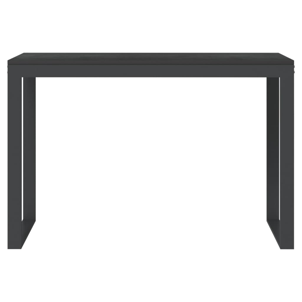 Scrivania per Computer Nera 110x60x73 cm in Legno Multistrato