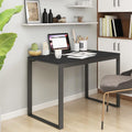 Scrivania per Computer Nera 110x60x73 cm in Legno Multistrato