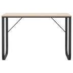 Scrivania Computer Nera e Rovere 110x60x73 cm Legno Multistrato