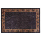 Tappeto Lavabile 80x150 cm Nero e Oro