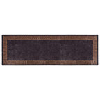 Tappeto Lavabile 80x300 cm Nero e Oro