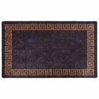 Tappeto Lavabile 120x180 cm Nero e Oro