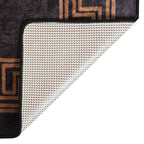 Tappeto Lavabile 120x180 cm Nero e Oro