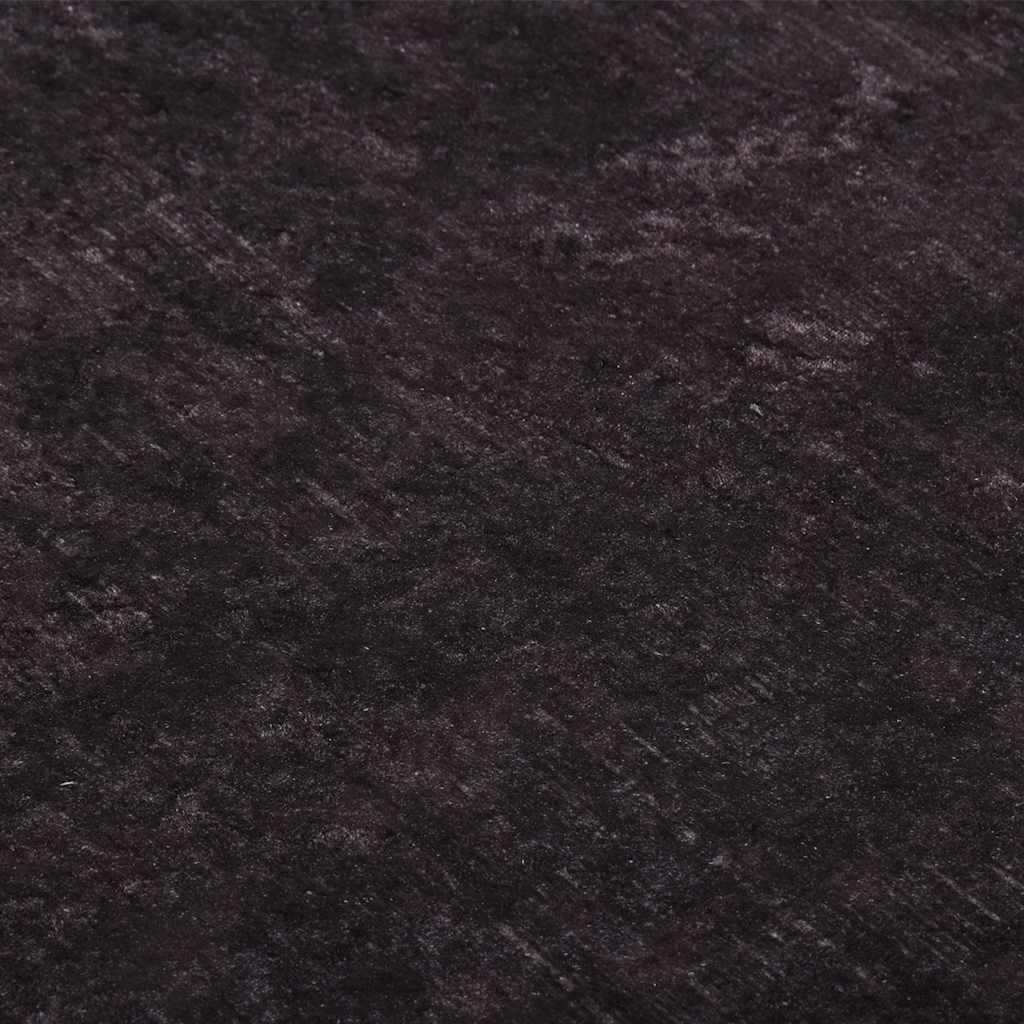 Tappeto Lavabile 120x180 cm Nero e Oro